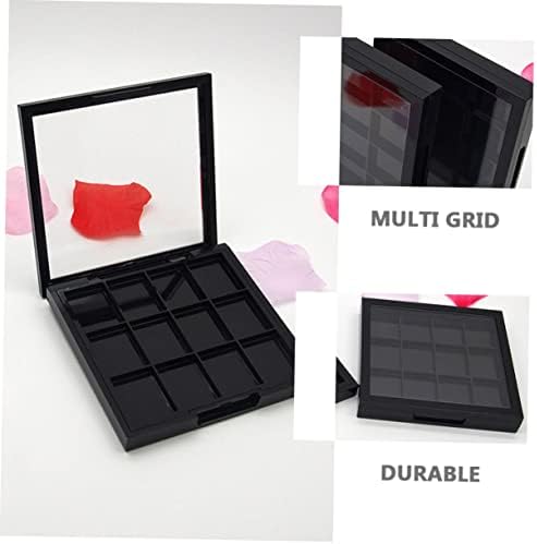 2pcs Empty Eye Shadow Box Multi-grid Cosmetics Tray Eyeshadow Makeup Empty Eyeshadow Palette Facial Powder Compartment Eyeshadow Storage Container Make up Plastic Travel up - Image 8