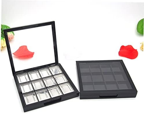 2pcs Empty Eye Shadow Box Multi-grid Cosmetics Tray Eyeshadow Makeup Empty Eyeshadow Palette Facial Powder Compartment Eyeshadow Storage Container Make up Plastic Travel up - Image 4