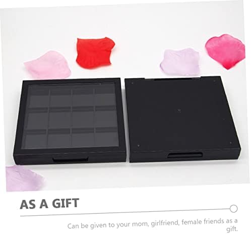 2pcs Empty Eye Shadow Box Multi-grid Cosmetics Tray Eyeshadow Makeup Empty Eyeshadow Palette Facial Powder Compartment Eyeshadow Storage Container Make up Plastic Travel up - Image 2
