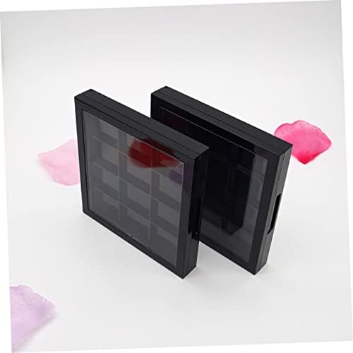 2pcs Empty Eye Shadow Box Multi-grid Cosmetics Tray Eyeshadow Makeup Empty Eyeshadow Palette Facial Powder Compartment Eyeshadow Storage Container Make up Plastic Travel up - Image 5
