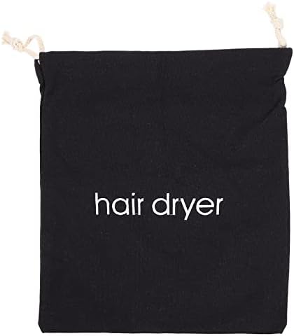 2PCS Hair Dryer Bags, Fabric Drawstring Bag Container, Travel Hair Dryer Bag, Hotel Hair Dryer Bags for Travel Bathroom