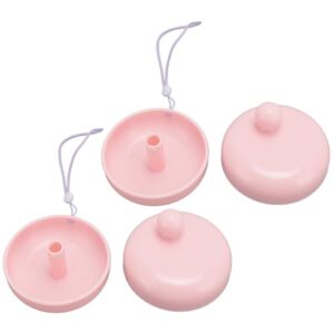 2pcs Hair Washing Shampoo Brush Soft Bristles, Easy Lathering, Hanging Design, Comfortable Grip, Detachable Design for Deep Cleaning and Itching Relief, with Silicone Lanyard, Pink