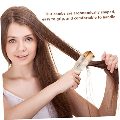 2pcs Horn Comb Pocket Tools Comb for Curly Hair Portable Massager French Hair Comb Teasing Combs for Women Phoenix Hair Comb Multifunction Comb Small Comb Large Tooth Comb Horns - Image 9