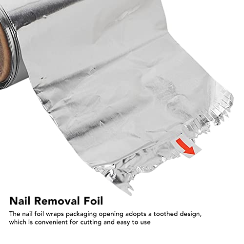 2pcs Nail Foil Wraps, Wraps Sawtooth Thickened Design Easy Opening Gel Nail Remover Kit for Manicure and Hairdressing - Image 3