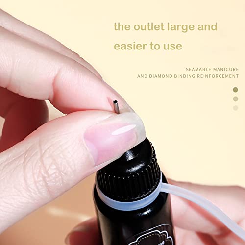 2 Piece Set Nail Rhinestone Gel Glue for Gem and Crystal Decoration Acrylic Nails - Image 5