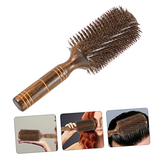2pcs Roll Pig Bristle Curling Comb Roller Hair Brush Hair Styling Comb Curling Brush Round Hair Brush Hairbrushes for Women Blow Drying Nylon Curls Hair Comb Miss - Image 9
