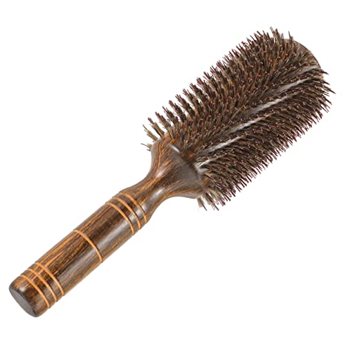 2pcs Roll Pig Bristle Curling Comb Roller Hair Brush Hair Styling Comb Curling Brush Round Hair Brush Hairbrushes for Women Blow Drying Nylon Curls Hair Comb Miss - Image 7