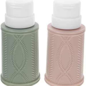 2pcs Skull Design Travel Size Nail Polish Remover Liquid Dispenser Bottles