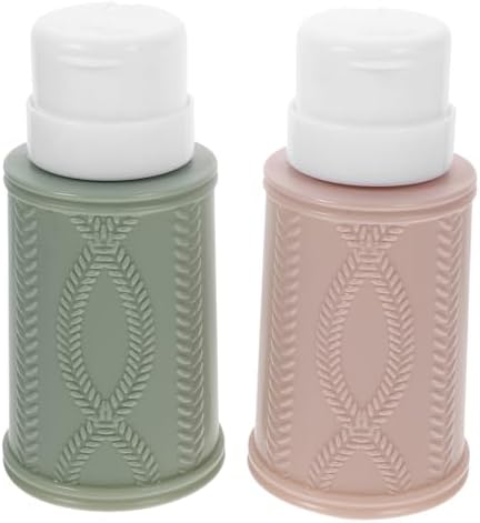 2pcs Skull Design Travel Size Nail Polish Remover Liquid Dispenser Bottles