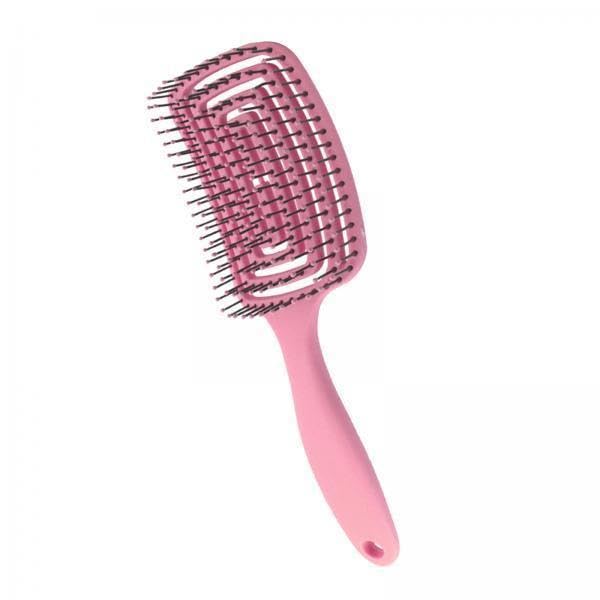 2xDetangle Hairbrush Fast Drying Hair Vented Hair Brush for Barber Pink, Pink, 3