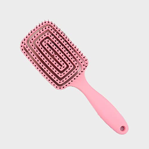 2xDetangle Hairbrush Fast Drying Hair Vented Hair Brush for Barber Pink, Pink, 3 - Image 7