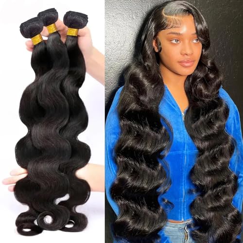 3 Bundles 20 22 24 Inch Brazilian Body Wave 10A Human Hair