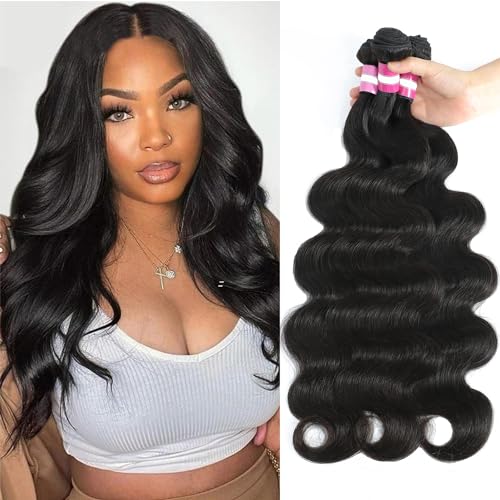 3 Bundles 18 20 22 Inch Natural Brazilian Body Wave Human Hair Extensions