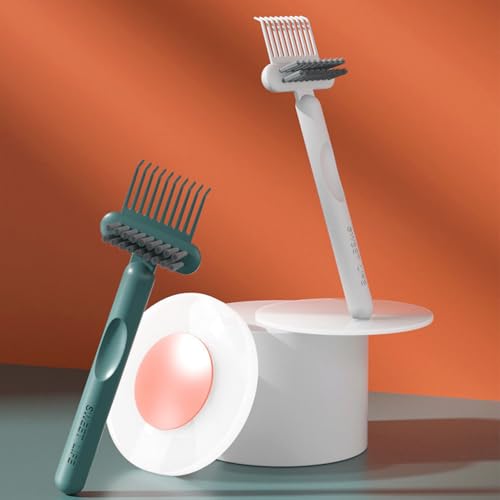 3 Pcs Home and Salon Use Comb Cleaning Brush Hair Brush,Air Cushion Hair Comb Cleaning Tool Comb Cleaning Claw With Cleaning Brush Brush Rake For Removing Hair Dust - Image 8