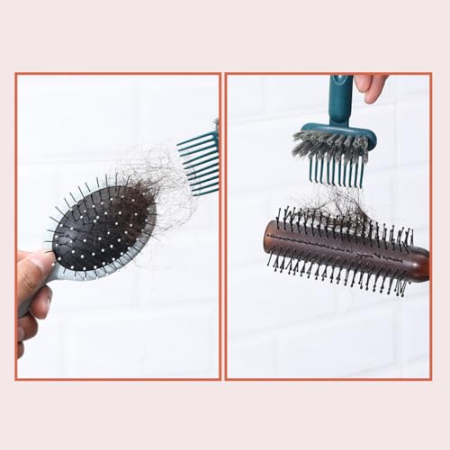 3 Pcs Home and Salon Use Comb Cleaning Brush Hair Brush,Air Cushion Hair Comb Cleaning Tool Comb Cleaning Claw With Cleaning Brush Brush Rake For Removing Hair Dust - Image 3