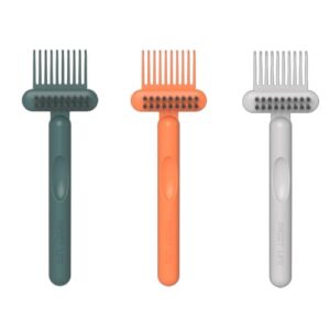 3 Pcs Home and Salon Use Comb Cleaning Brush Hair Brush,Air Cushion Hair Comb Cleaning Tool Comb Cleaning Claw With Cleaning Brush Brush Rake For Removing Hair Dust