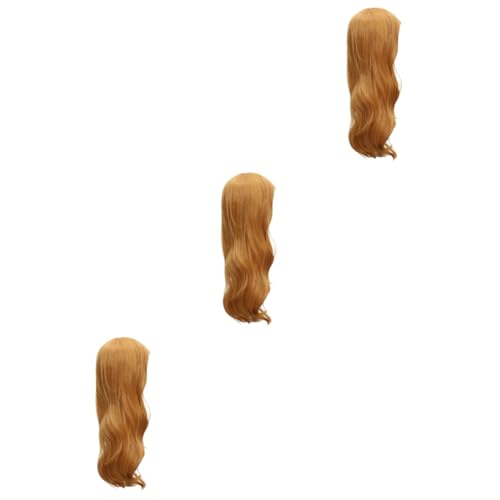3 Pcs Ladies Wigs Cosplay Wig Color Wigs Toupee for Women Curly Wigs Curly Closure Wig Human Hair Curly Human Hair Wig Wigs Colored Colorful Wigs Women's Wigs Women Wig Curls Miss