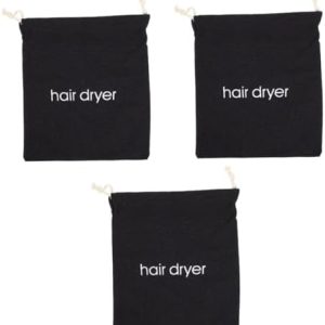 3-Piece Hair Dryer Travel Storage Bag Organizer for Cordless Blow Dryers