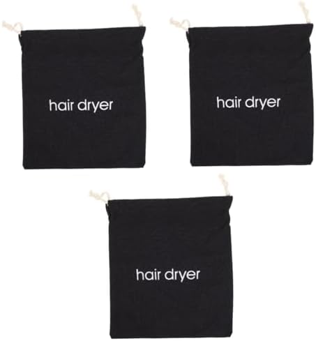 3-Piece Hair Dryer Travel Storage Bag Organizer for Cordless Blow Dryers