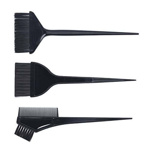 3 Piece Professional Salon Hair Coloring Brush Set with Nylon Bristles - Image 6