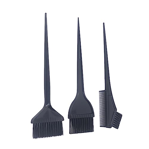 3 Piece Professional Salon Hair Coloring Brush Set with Nylon Bristles - Image 4