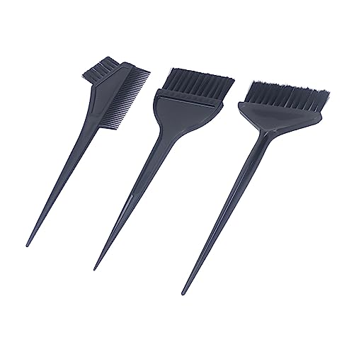 3 Piece Professional Salon Hair Coloring Brush Set with Nylon Bristles - Image 3