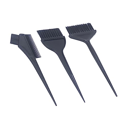 3 Piece Professional Salon Hair Coloring Brush Set with Nylon Bristles - Image 2