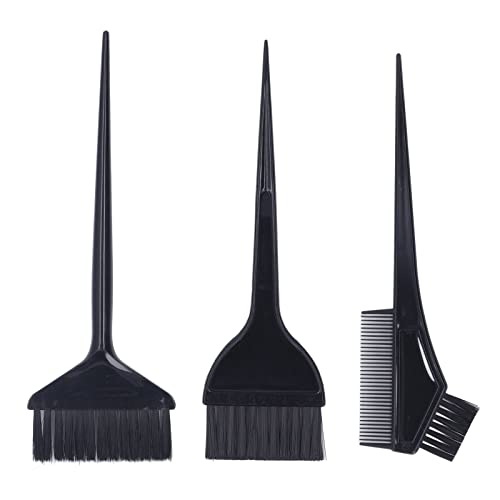 3 Piece Professional Salon Hair Coloring Brush Set with Nylon Bristles - Image 7
