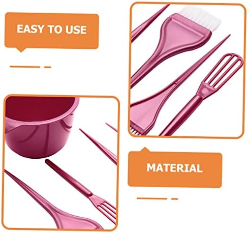 3 Sets Hairdressing Tool Hair Dye Brush Hair Dye Applicator Diy Hair Coloring Kit Hair Dyeing Kit Hair Dyeing Tool Pro Tools Hair Coloring Tool Hair Comb Nylon Red Major - Image 6