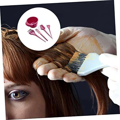 3 Sets Hairdressing Tool Hair Dye Brush Hair Dye Applicator Diy Hair Coloring Kit Hair Dyeing Kit Hair Dyeing Tool Pro Tools Hair Coloring Tool Hair Comb Nylon Red Major - Image 2