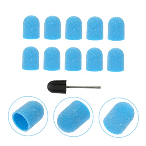 3 Sets Nail Color Sand Cap Nail Drill Accessory Electric Nail Drill Caps Nail Grinding Head Professional Manicure Kit Nail Tools Duster Inner Ring Plastic Glitch Pedicure - Image 8
