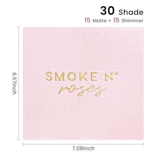 30 Shades Matte Shimmer Eyeshadow Palette High Pigment Eye Makeup Primer Powder - Image 6