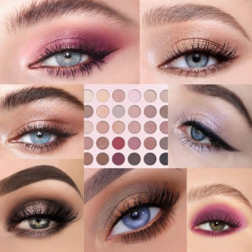30 Shades Matte Shimmer Eyeshadow Palette High Pigment Eye Makeup Primer Powder - Image 2