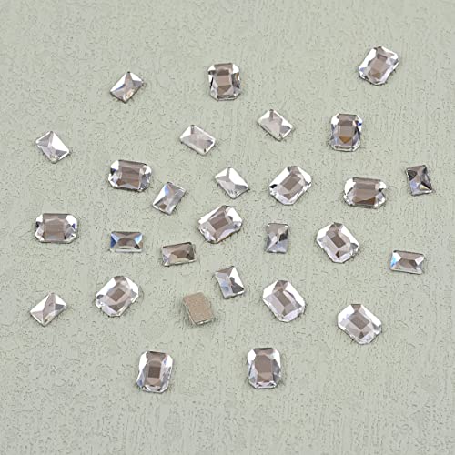 30 Shapes 4390pcs Nail Rhinestones Kit Multi Big and Small Crystal White Clear 3D Flat Back Glass Nail Gems Mix Round Beads Diamond Nail Art Charms with Tweezers and Picker for Crafts Decorations - Image 4