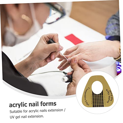 300 Pcs Double Thick Form Stickers for Nails Nail Art Sticker Form Guide Stickers Nail Tool Nail Gel Horseshoe Nail Form Nail Tip Form Builder Extensions Extend Manicure - Image 4