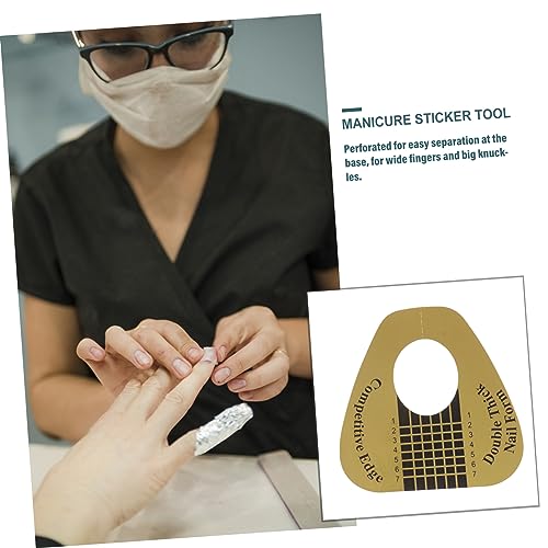 300 Pcs Double Thick Form Stickers for Nails Nail Art Sticker Form Guide Stickers Nail Tool Nail Gel Horseshoe Nail Form Nail Tip Form Builder Extensions Extend Manicure - Image 7