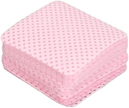 300 Piece Soft Light Pink Cotton Wipes for Gel Polish and Lash Extensions - Image 5