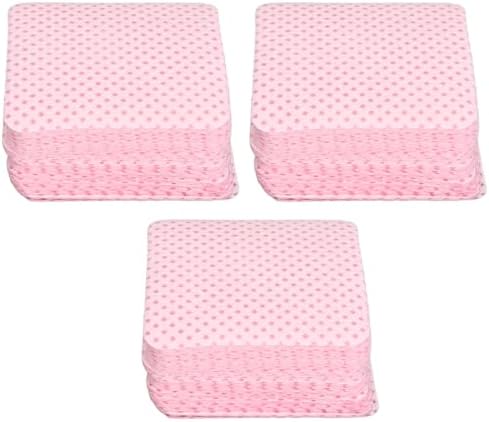 300 Piece Soft Light Pink Cotton Wipes for Gel Polish and Lash Extensions - Image 3