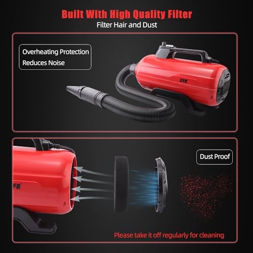 3000W Dual Motor Pet Dryer with 2 Nozzles for Fast Grooming - Image 5