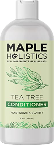 Tea Tree Conditioner 8 Fl Oz with Scalp Scrubber Brush for Healthy Hair Care - Image 2