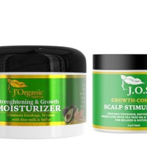 J Organic Moisture and Growth Natural Hair Care Kit 4 Piece Set