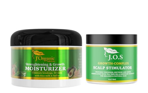 J Organic Moisture and Growth Natural Hair Care Kit 4 Piece Set