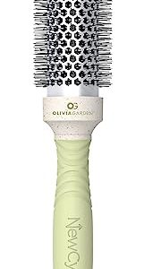 Olivia Garden NewCycle 2-inch Round Thermal Hair Brush 100% Recycled Material Ceramic Barrel