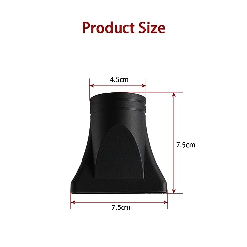 2PCS Black Nylon Hair Dryer Diffuser Nozzle,Replacement Narrow Concentrator,Replacement Blow Flat Drying Nozzle,Blow Attachment Suitable For Salon and Home Use,Not Universal Special for Diameter 4.5cm - Image 2