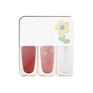 Nail Polish Oily Three Color No Baking Quick Drying Set Durable Tearable Water Based Manicure 1ml Base And Top Coat Set for DIY Manucure at Home Salon Design Kit Manicure Home (F, One Size)