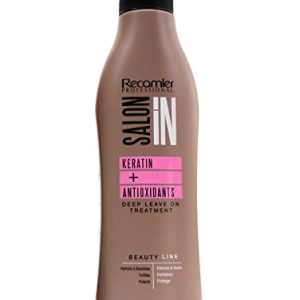 Recamier 37647 Deep Treatment Leave On Keratin With Antioxidants SalonIn Recamier Beauty Line | Leave In Queratina Tratamiento 17.6 Ounces-500 Mililiter