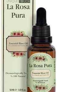 Organic Rose Oil Serum for Skin Healing and Aromatherapy 50ml Capacity
