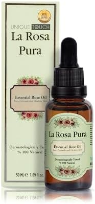 Organic Rose Oil Serum for Skin Healing and Aromatherapy 50ml Capacity