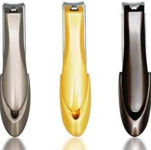 Nail Clippers with Nail File – Thick Nail Cutters Fingernails for Men Women with Catcher Acrylic Ingrown Toenails Professional Ultra Sharp No Splash SUNDEN