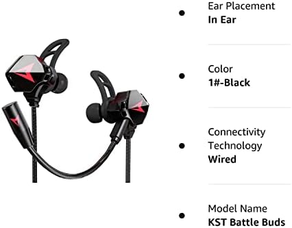 Battle Buds Pro Wired Gaming Earphones Black Dual Mic Mute Volume Control for Mobile Switch Xbox PS PC - Image 7